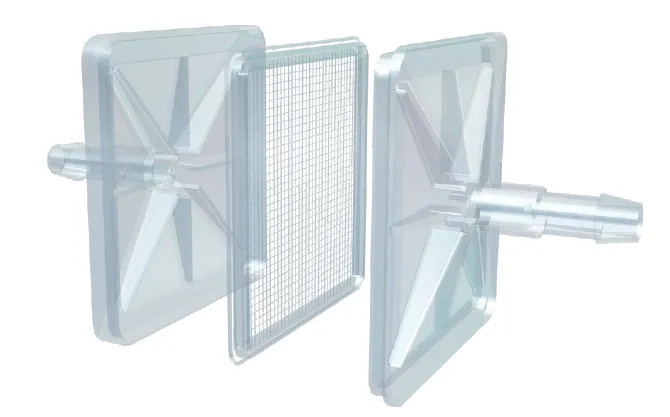 celldivider device, zoom on filter